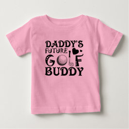 Coola Pappa framtida golf kompis ord art Flicka T Shirt