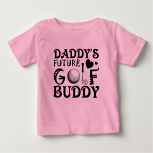 Coola Pappa framtida golf kompis ord art Flicka T Shirt