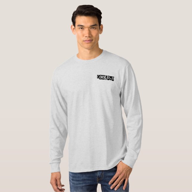 Coola Pappa Funny Typografi Modern T Shirt (Hel framsida)