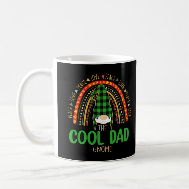 Coola Pappa Gnome Rainbow Matching Family Peace Kä Kaffemugg (Vänster)