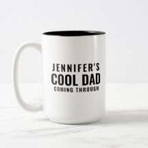 Coola Pappa Personlig Tall Two-Tone Coffee Mugg