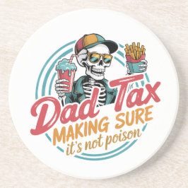Coola Pappa Skeleton Food Humor Underlägg