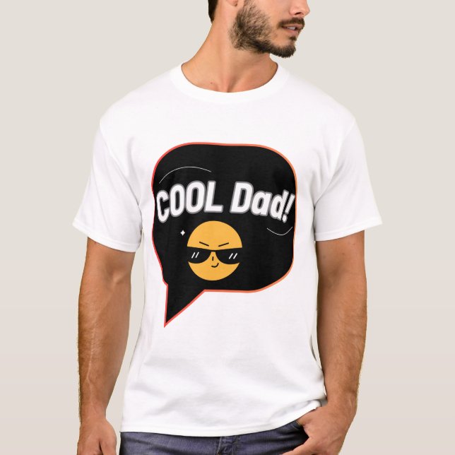 "Coola Pappa" Smile Bok Inspired Illustration T Shirt (Framsida)