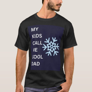 Coola Pappa Snowflake Graphic Pappor dag T Shirt
