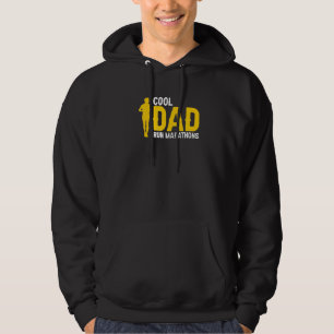Coola Pappa Springa Maratoner Fantastisk Löpare Fö Hoodie