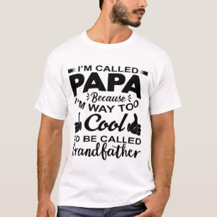 "Coola Pappa T-Shirt - jag är för Coola att kallas