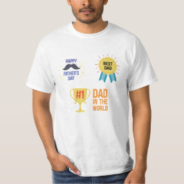 Coola Pappa Vibes design för Fars dag T Shirt