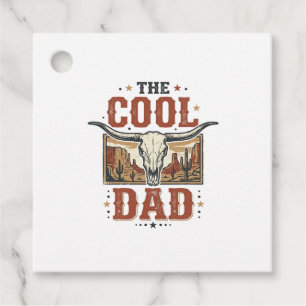 Coola Pappa Western Longhorn Skalle Vintage Tröja Gåvor Etiketter