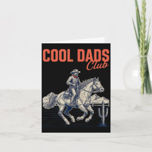 Coola pappaklubben cowboy pappa rolig västern rode kort
