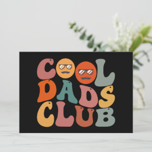 Coola Pappaklubben Pappa Fars Dag Retro Groovy Meddelande