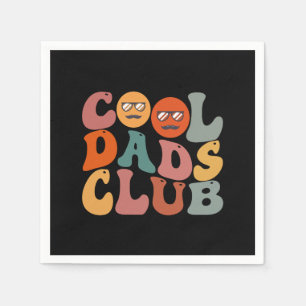 Coola Pappaklubben Pappa Fars Dag Retro Groovy Pappersservett