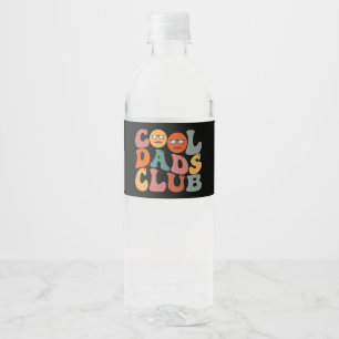 Coola Pappaklubben Pappa Fars Dag Retro Groovy Vattenflaskor Etikett