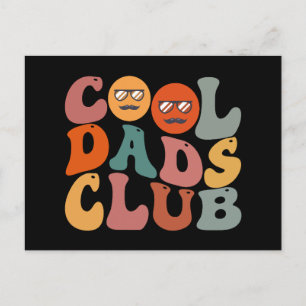 Coola Pappaklubben Pappa Fars Dag Retro Groovy Vykort