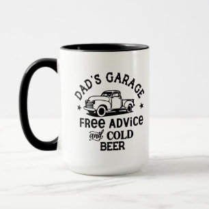 Coola pappas garage-ordkonst mugg
