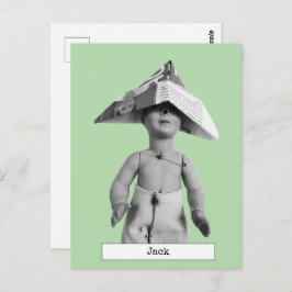 Coola Pappert vykort för överklockningsdocka