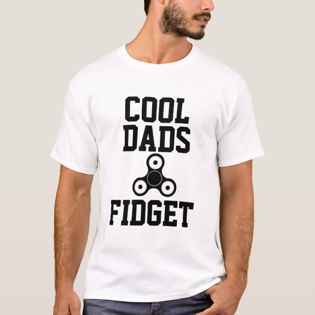 Coola Pappor Fidget rolig snitterskjorta Tee (Framsida)