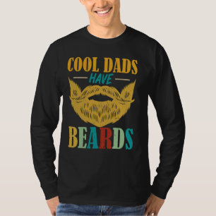 Coola Pappor har fåglar, Pappa Beard Manar Fars da T Shirt