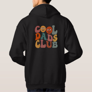 Coola Pappor Klubb Pappa Fars dag Retro Groovy Hoodie