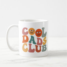 Coola Pappor Klubb Pappa Fars dag Retro Groovy Kaffemugg