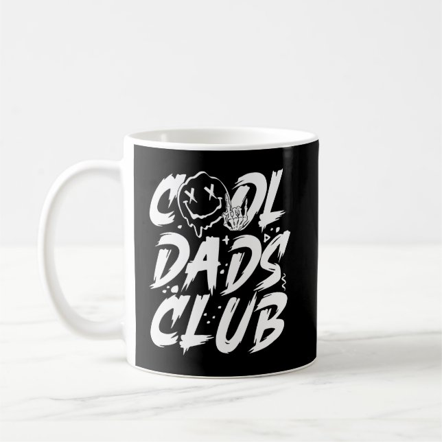 Coola Pappor Klubb Retro Groovy Pappa Fars dag Kaffemugg (Vänster)