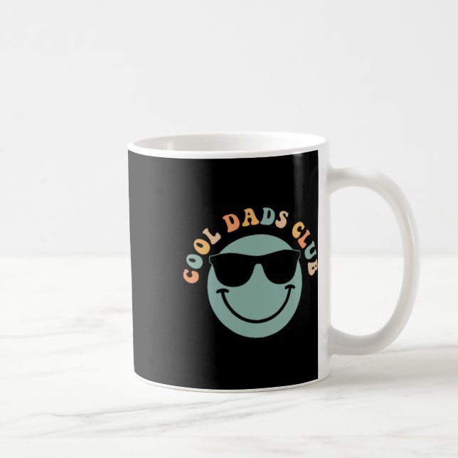 Coola Pappor Klubb Shirt Funny Pappa Fars dag 2 Si Kaffemugg (Höger)