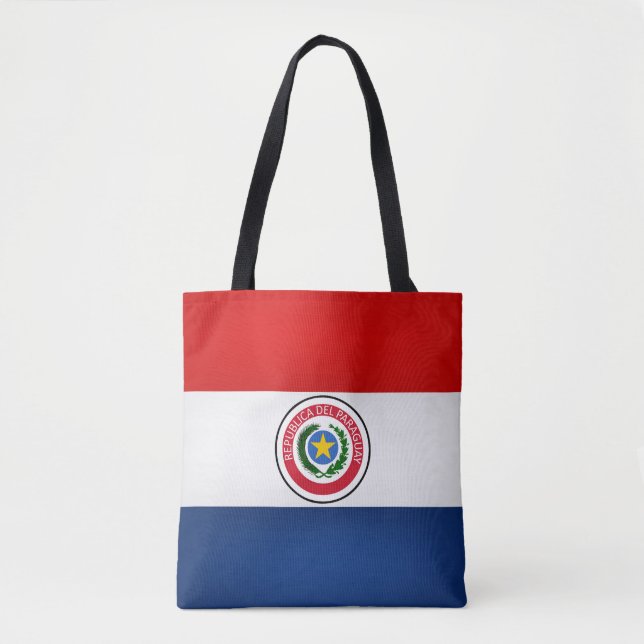 Coola Paraguay Flagga Mode Tygkasse (Framsida)