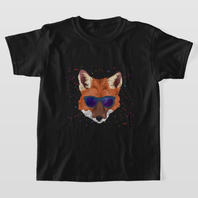 Coola Party Animal Sunglasses Funny Forest Animal  T Shirt (Laydown)