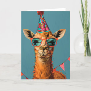Coola Party Llama-hälsningskort Tack Kort