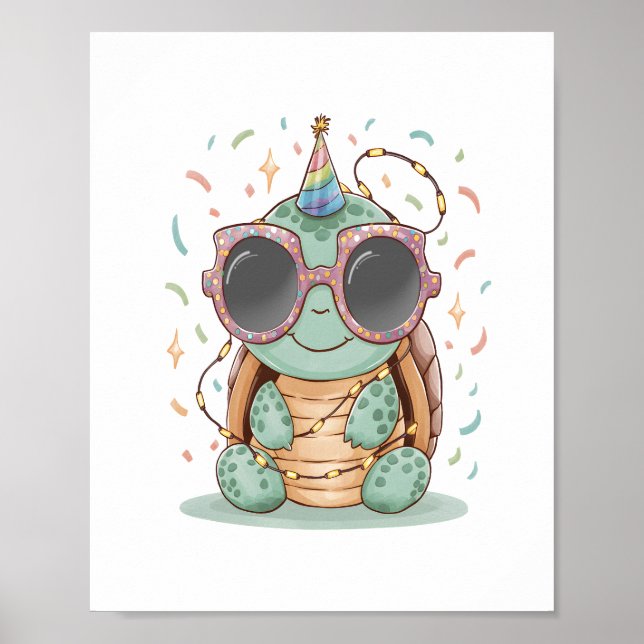 Coola Party Turtle Poster (Framsidan)