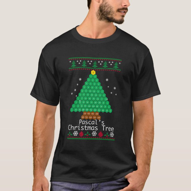 Coola Pascal's Julgran Sweater Math T Shirt (Framsida)