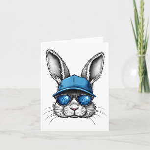 Coola Påsk Dag Bunny Ansikte med soler Manar boys  Kort
