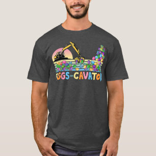 Coola Påsk Grapple Bucket EggsCavator-Påskägg T Shirt