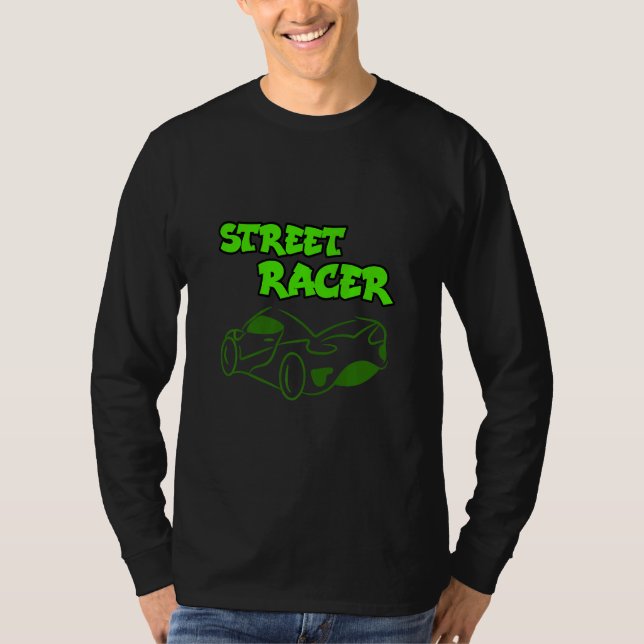 Coola Påstående Tävla Automobile Car Driver Racer T Shirt (Framsida)