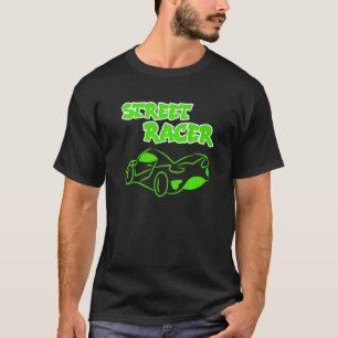 Coola Påstående Tävla Automobile Car Driver Racer T Shirt