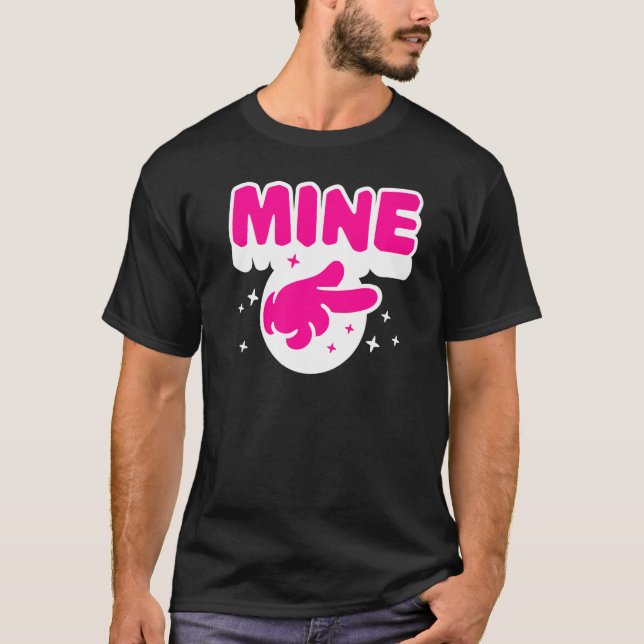 Coola Påstående Valentindagen Romantic Kärlek Part T Shirt (Framsida)