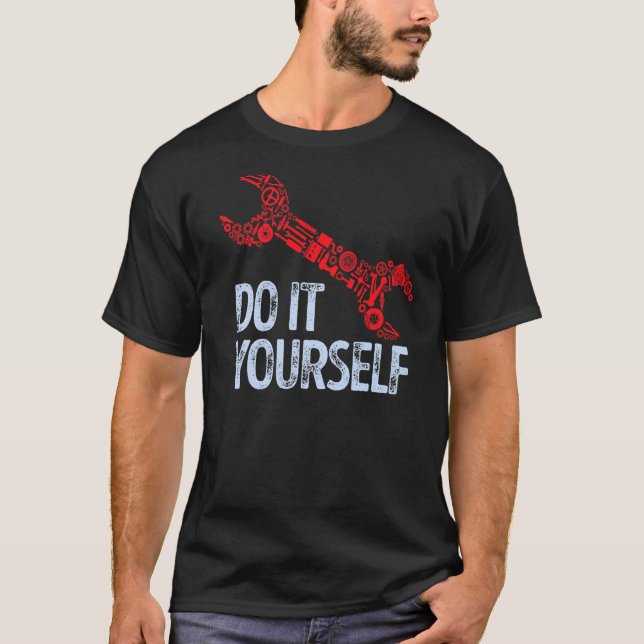 Coola Påstående Wrench Verktyg motorbilsmekanism T Shirt (Framsida)