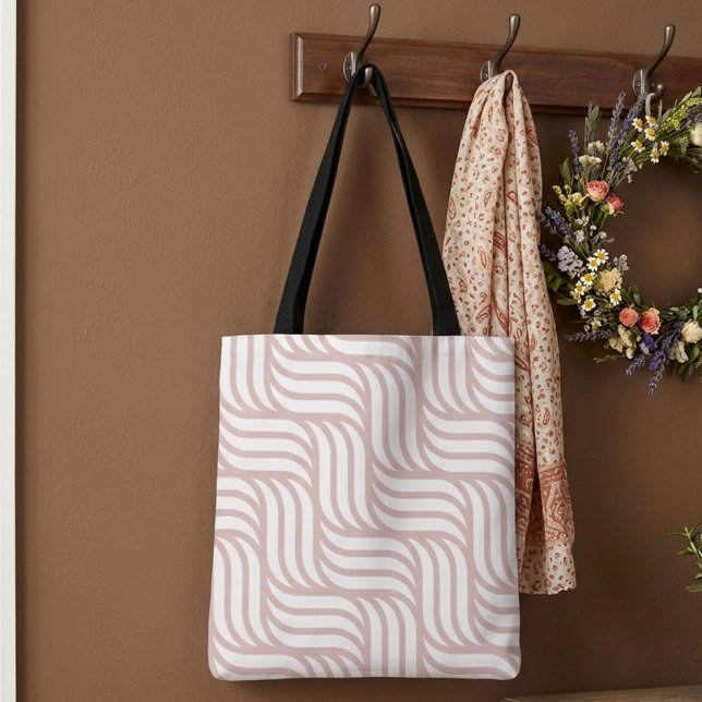 Coola pastel mönster modern shopping bag tygkasse (Skapare uppladdad)