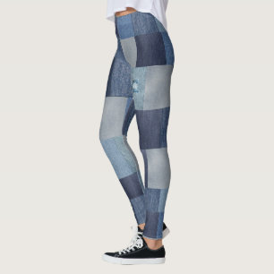 Coola Patchwork Denim Vintage Leggings
