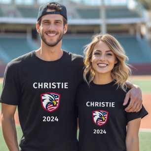 Coola Patriotic Chris Christie 2024 Val Eagle T Shirt