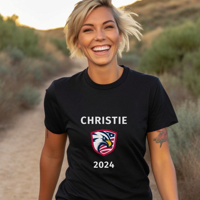 Coola Patriotic Chris Christie 2024 Val Eagle T Shirt (Skapare uppladdad)