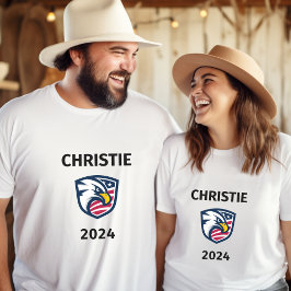 Coola Patriotic Chris Christie 2024 Val Eagle T Shirt