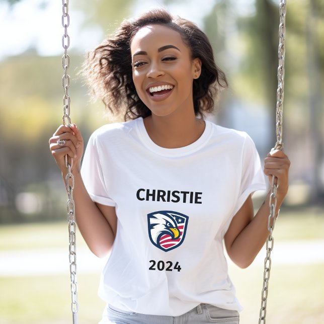 Coola Patriotic Chris Christie 2024 Val Eagle T Shirt (Skapare uppladdad)
