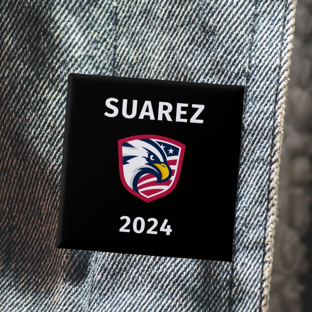 Coola Patriotic Francis Suarez 2024 Val Eagle Knapp (Skapare uppladdad)