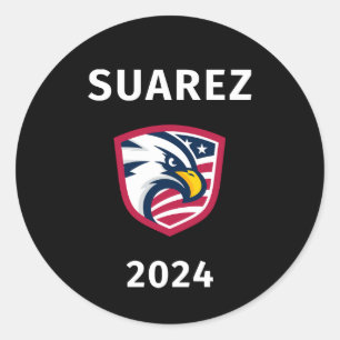 Coola Patriotic Francis Suarez 2024 Val Eagle Runt Klistermärke