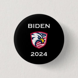 Coola Patriotic Joe Biden 2024 Valeke Eagle Mörk Knapp