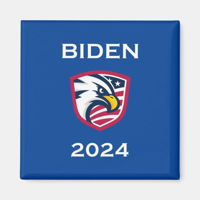 Coola Patriotic Joe Biden 2024 Valeke Eagle Mörk Magnet (Framsidan)