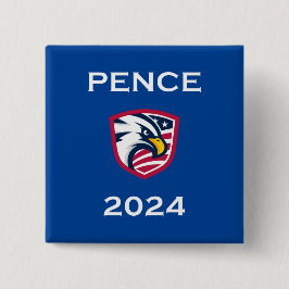 Coola Patriotic Mike Pence 2024 Valeke Eagle Mörk Knapp