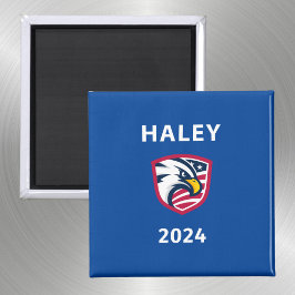 Coola Patriotic Nikki Haley 2024 Val Eagle Magnet