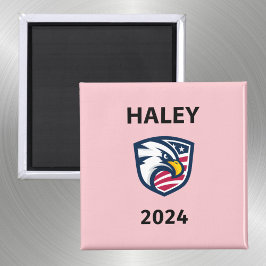 Coola Patriotic Nikki Haley 2024 Val Eagle Magnet