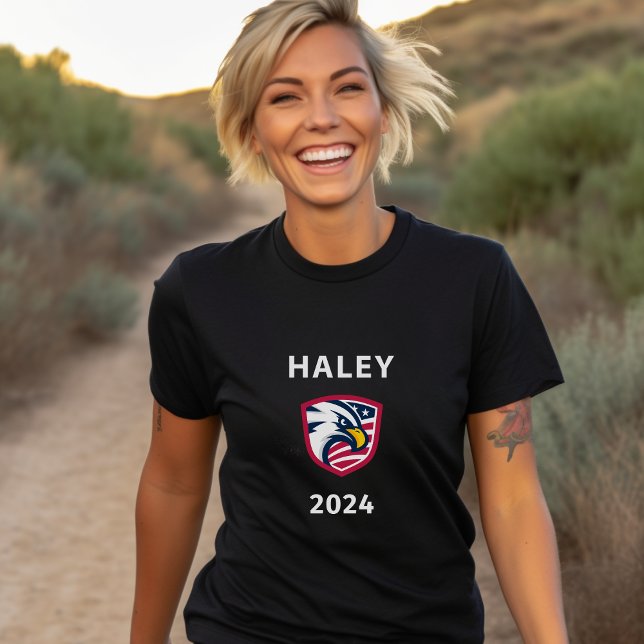 Coola Patriotic Nikki Haley 2024 Val Eagle T Shirt (Skapare uppladdad)